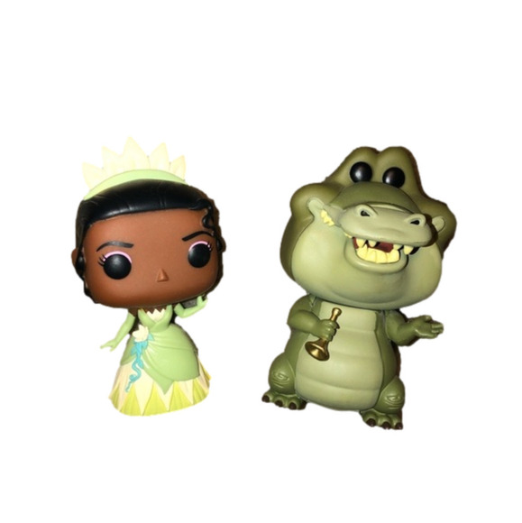 Funko Princess Tiana and Louis The Alligator Princess and The Frog Vinyl Figures - Picture 1 of 6
